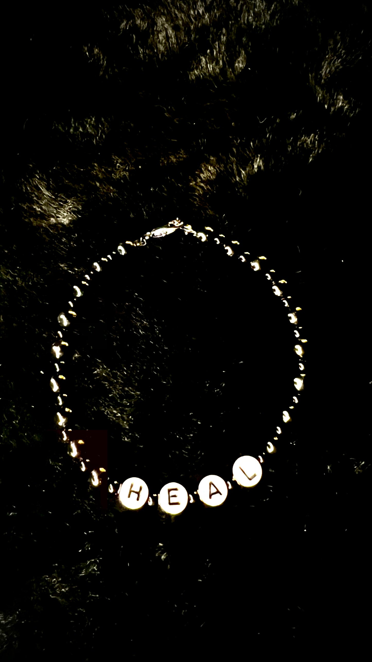 HEAL - Armband - schwarz/weiß