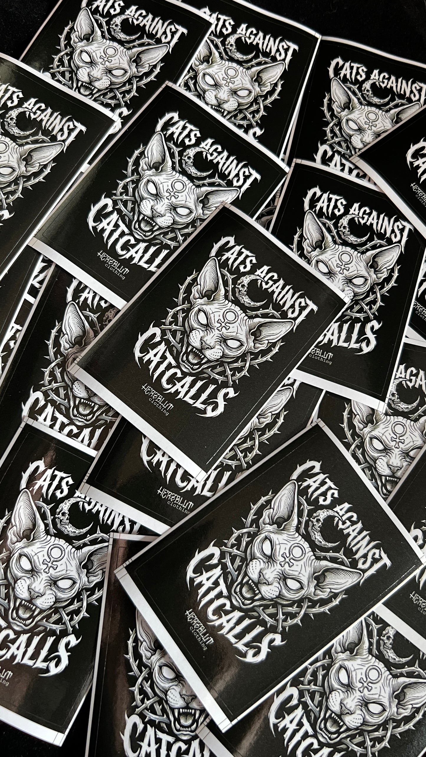 CAT AGAINST CATCALLS - Sticker