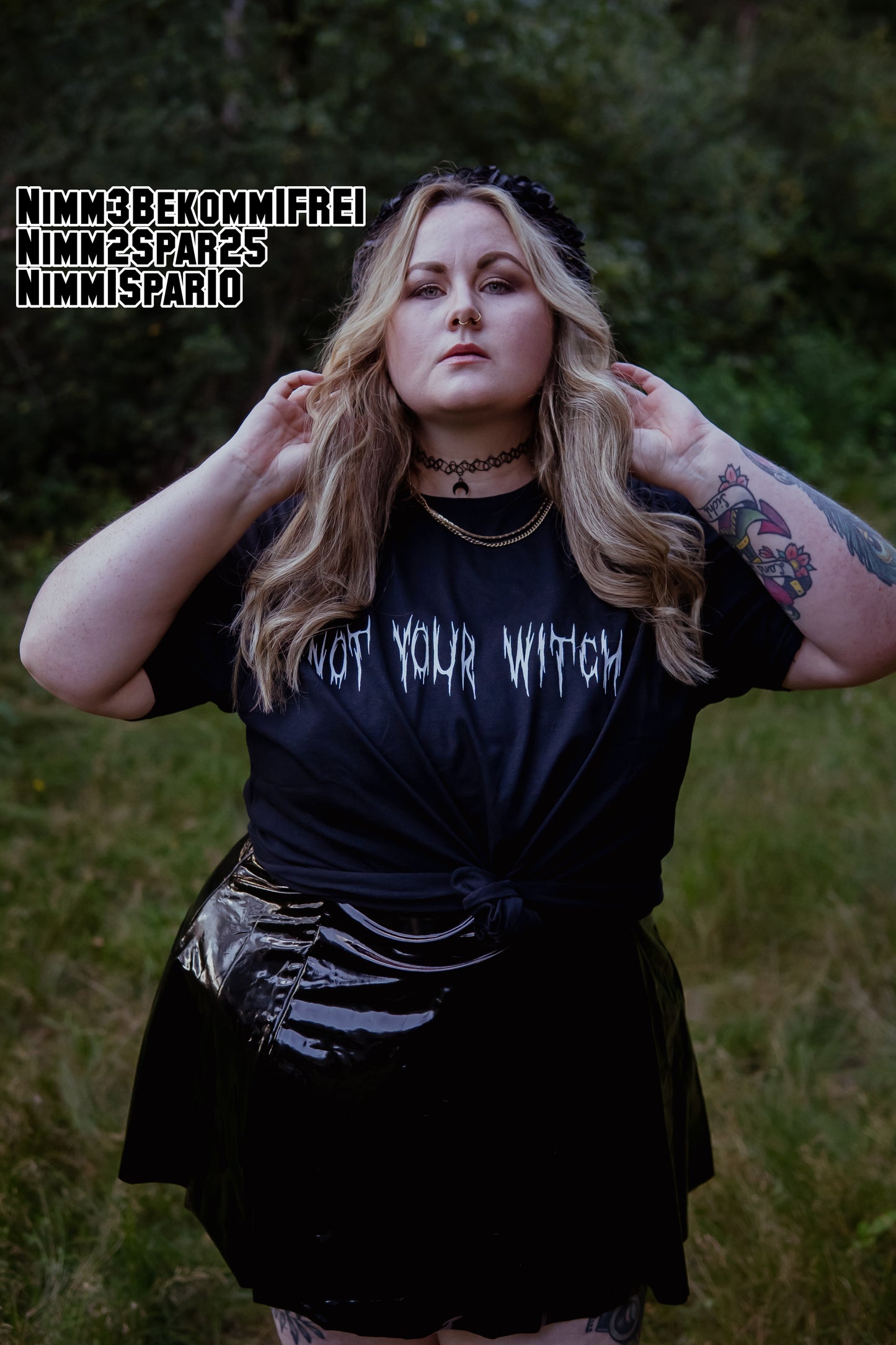 NOT YOUR WITCH - T-Shirt -schwarz
