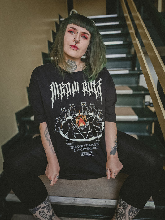 MEOW CULT - T-Shirt - schwarz