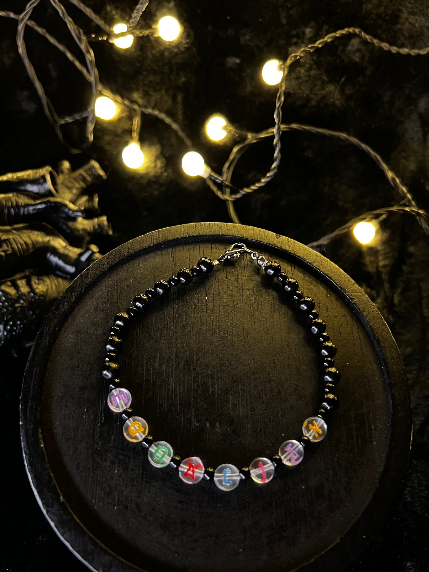 EQUALITY - Armband - schwarz/transparent/bunt