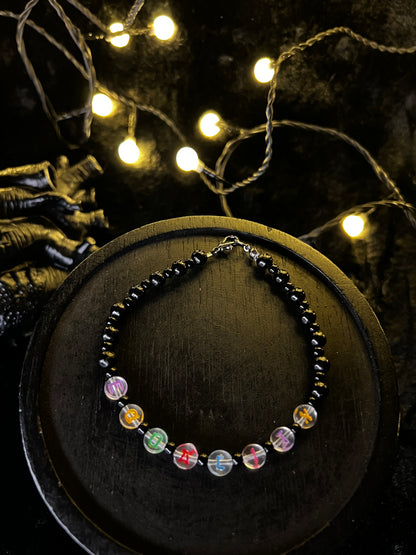 EQUALITY - Armband - schwarz/transparent/bunt