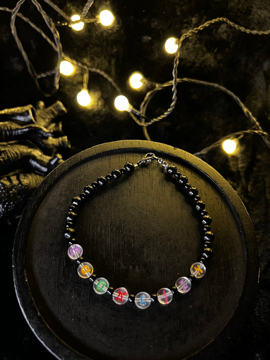 EQUALITY - Armband - schwarz/transparent/bunt