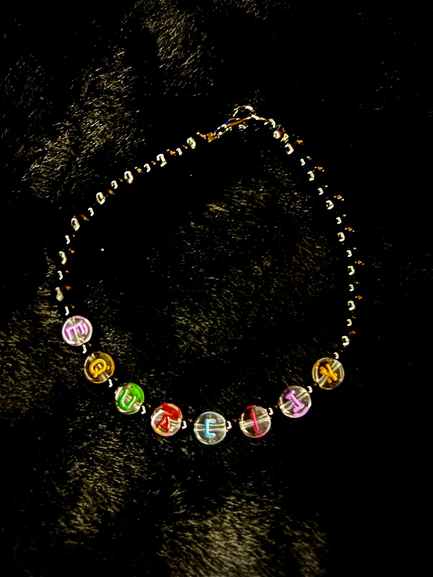 EQUALITY - Armband - schwarz/transparent/bunt