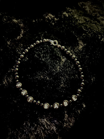 FAT BABE - Armband - schwarz/weiß