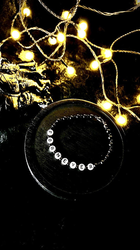 FORNEVER Armband - schwarz/weiß