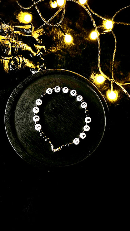 TOYS BEFORE BOYS Armband - schwarz/weiß