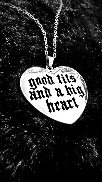 BIG HEART - Kette - gold/silber