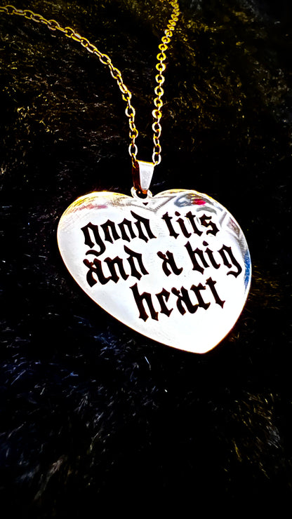 BIG HEART - Kette - gold/silber