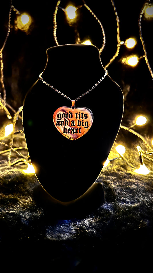 BIG HEART - Kette - gold/silber