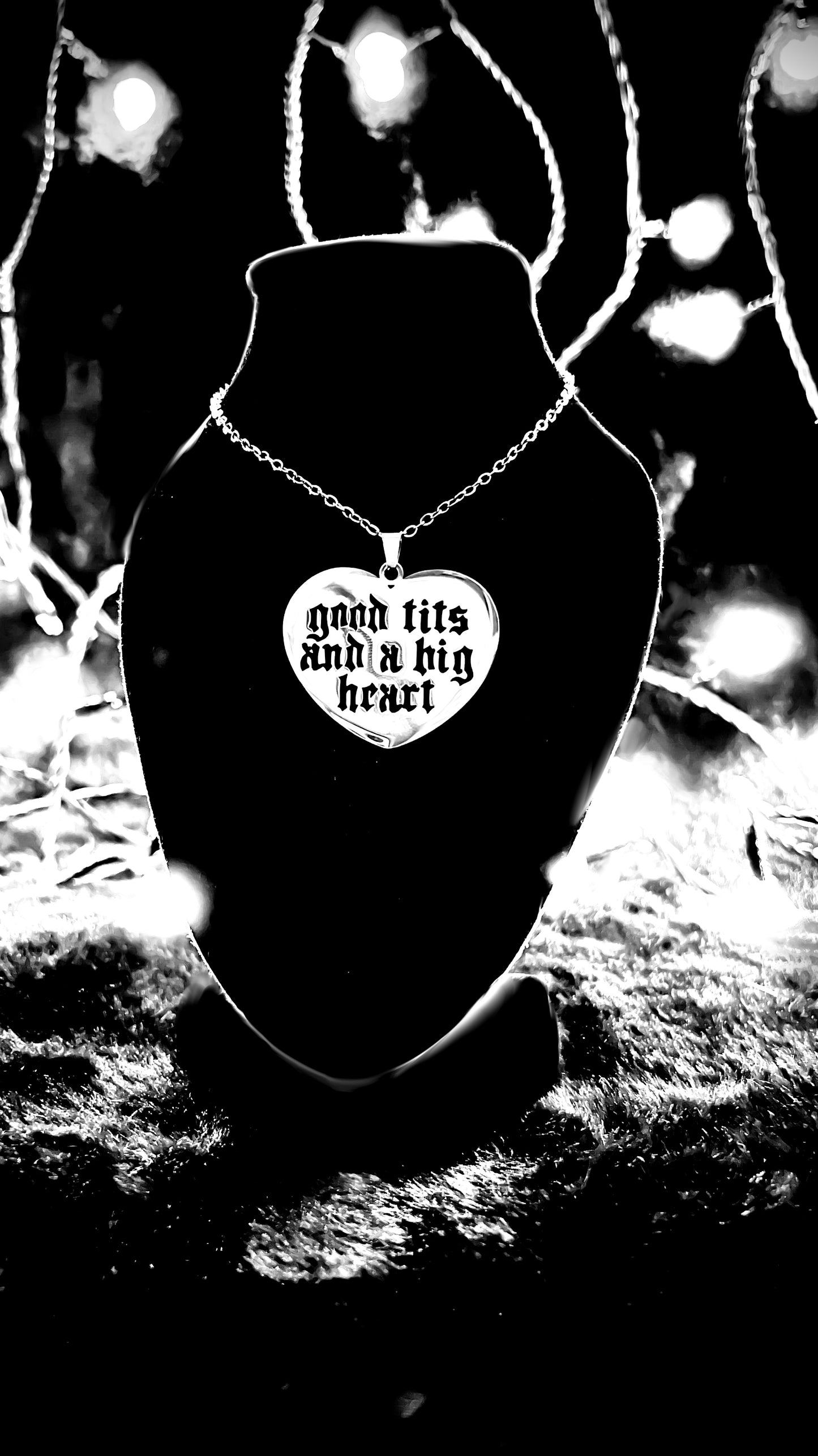BIG HEART - Kette - gold/silber