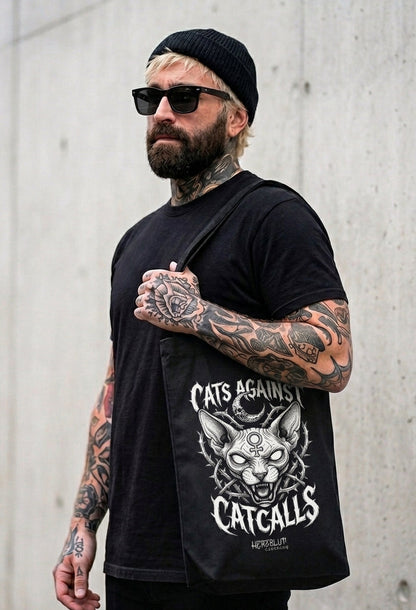 CAT AGAINST CATCALLS - Beutel - schwarz