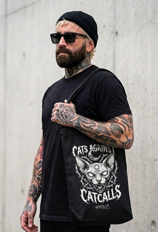 CAT AGAINST CATCALLS - Beutel - schwarz