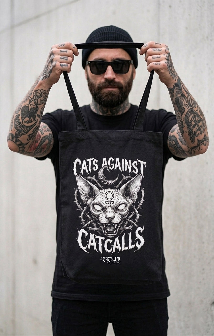 CAT AGAINST CATCALLS - Beutel - schwarz
