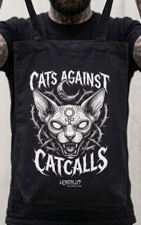 CAT AGAINST CATCALLS - Beutel - schwarz