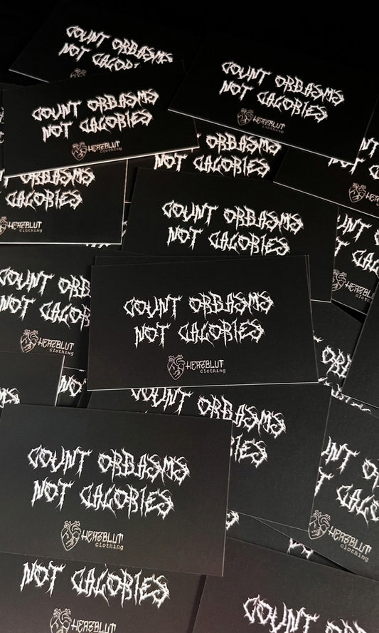 COUNT ORGASMS - Mini-Postkarte