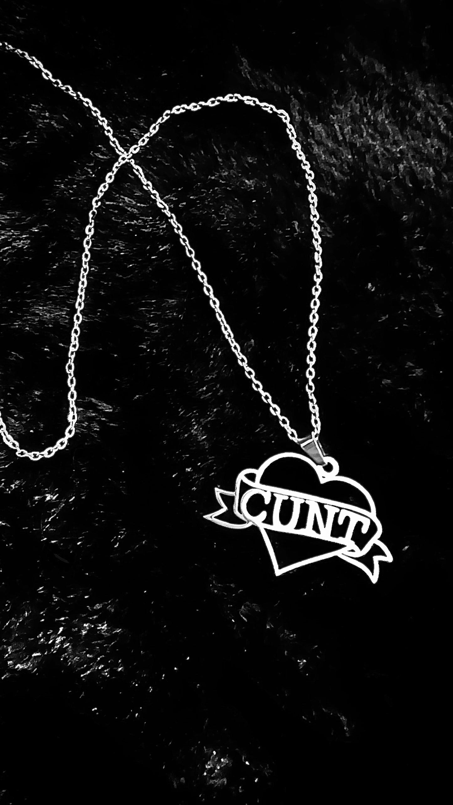 CUNT - Kette - gold/silber