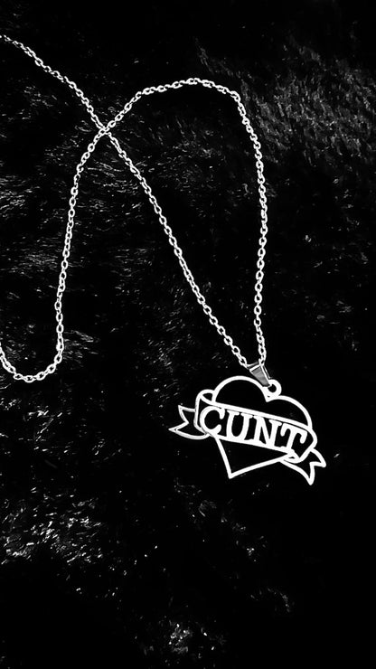 CUNT - Kette - gold/silber