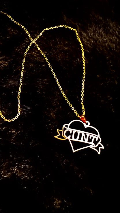 CUNT - Kette - gold/silber