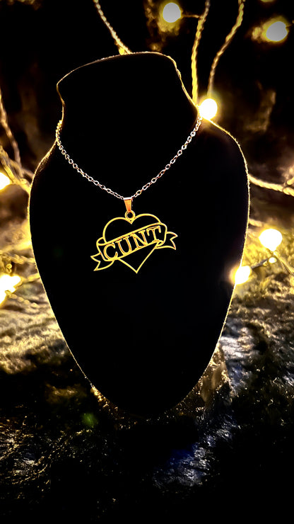 CUNT - Kette - gold/silber