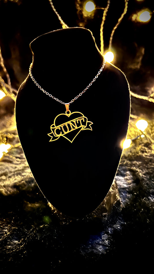 CUNT - Kette - gold/silber
