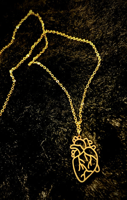 HEARTBEAT - Kette - gold/silber