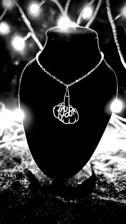 FUCK YOU - Kette - gold/silber