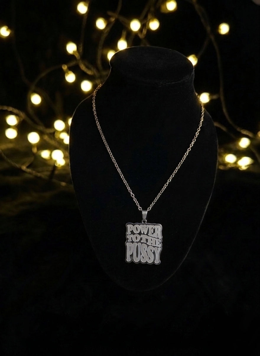 PUSSY POWER Kette - gold/silber