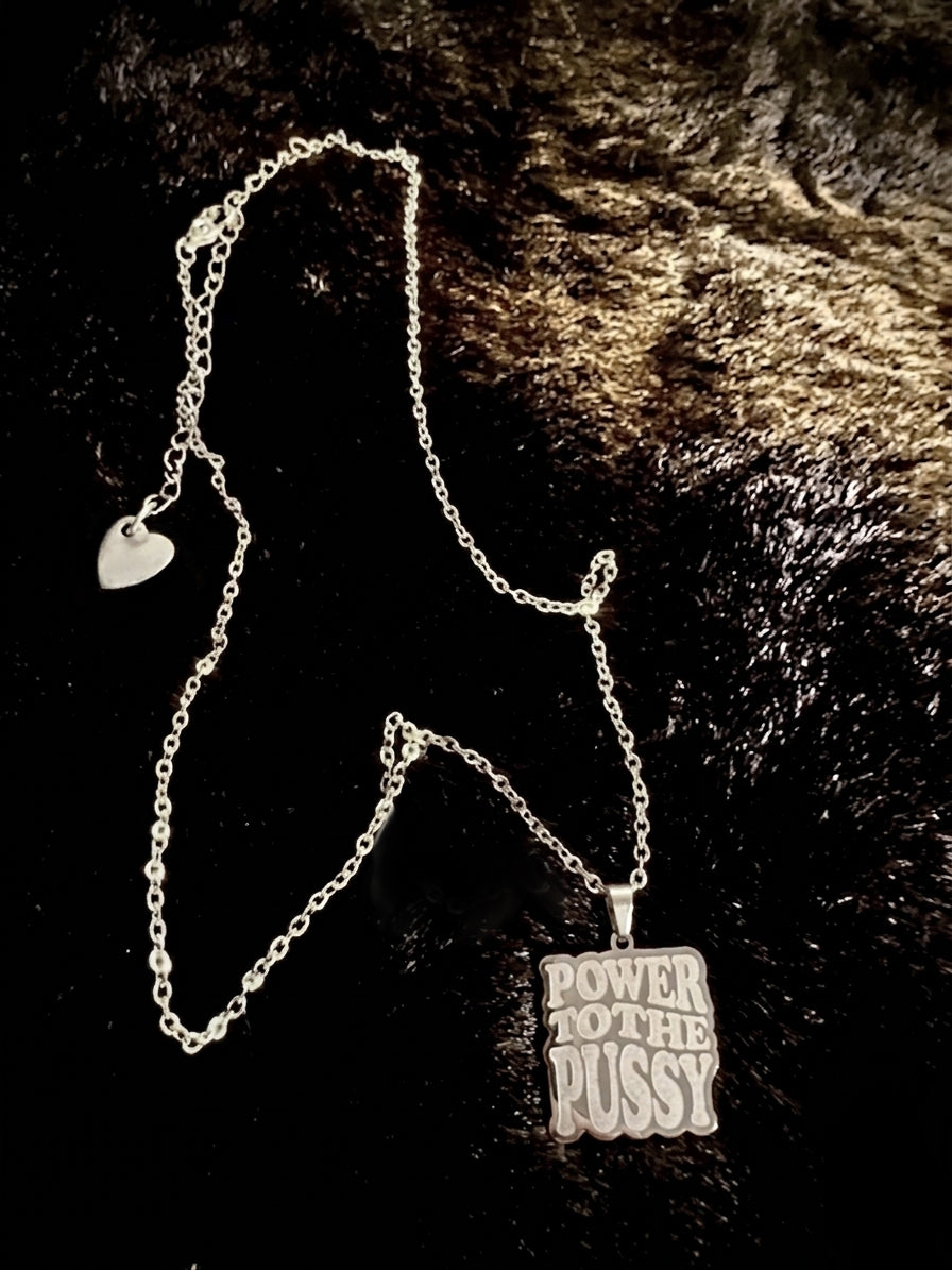 PUSSY POWER Kette - gold/silber