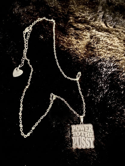 PUSSY POWER Kette - gold/silber