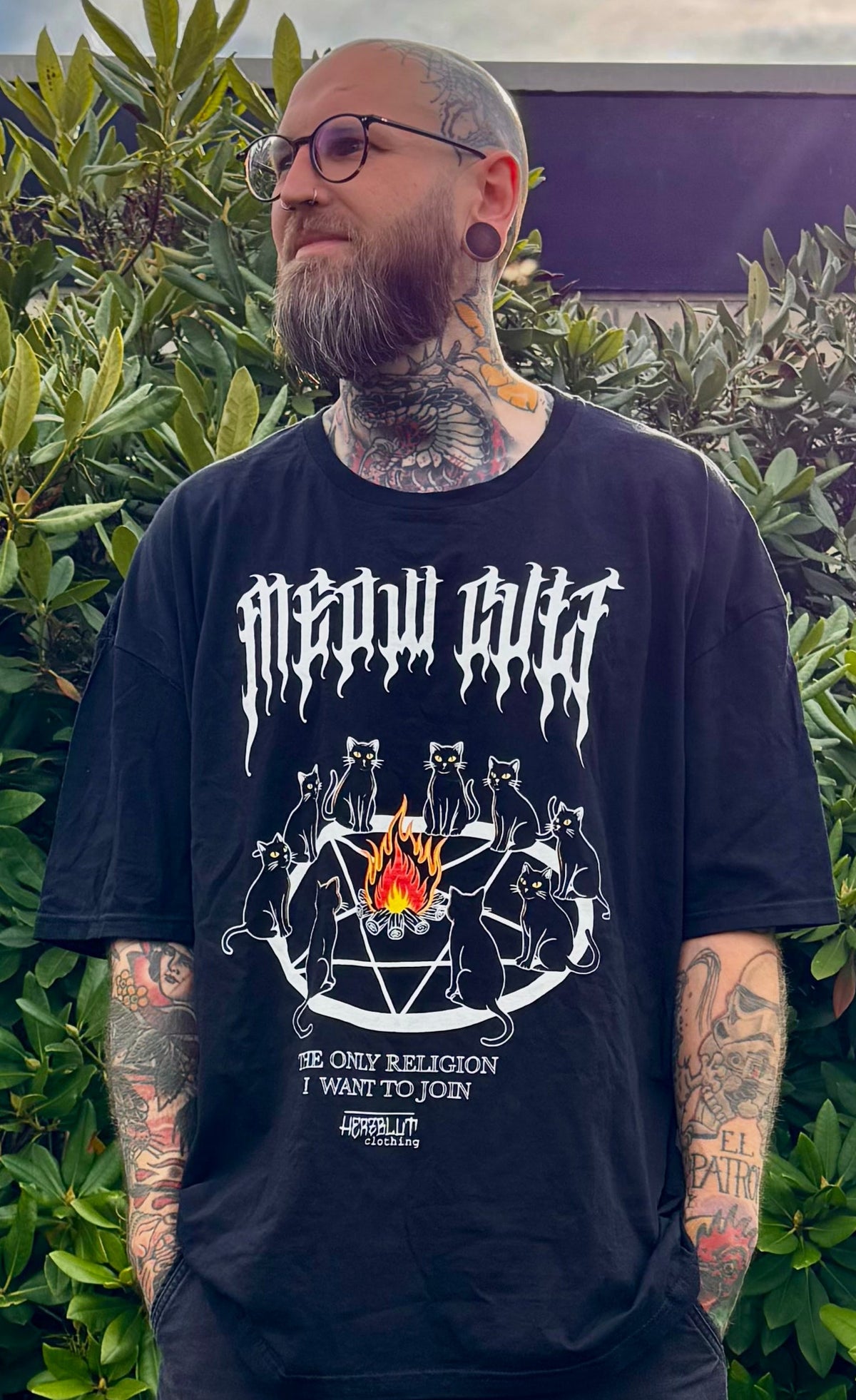 MEOW CULT - T-Shirt - schwarz