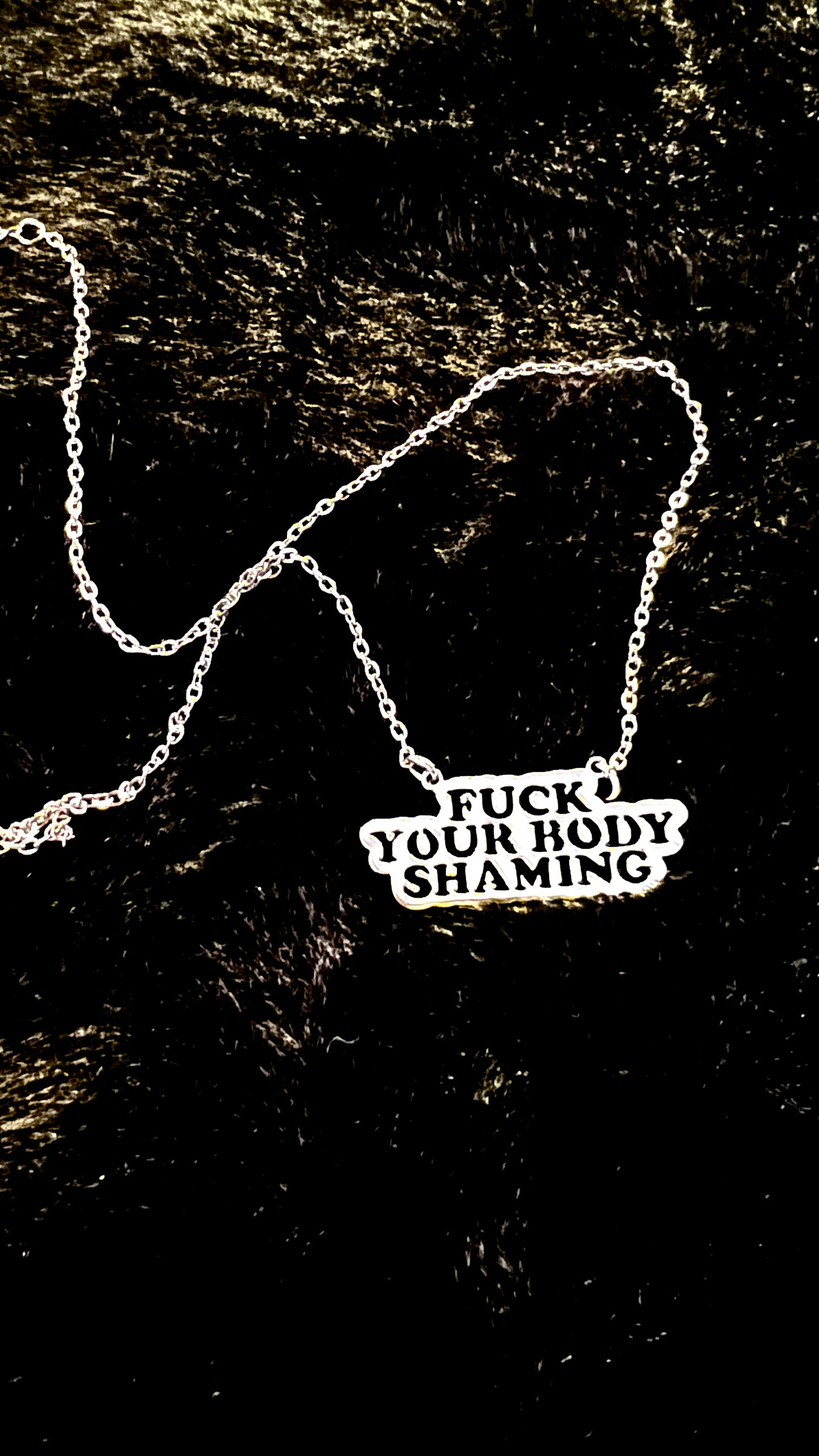 FUCK BODYSHAMING - Kette - gold/silber