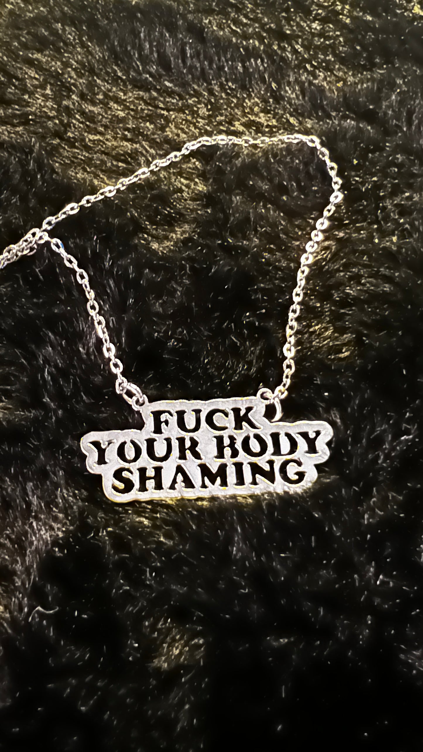 FUCK BODYSHAMING - Kette - gold/silber