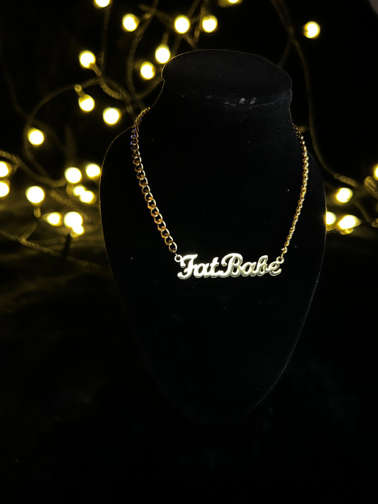 FAT BABE Kette - gold/silber