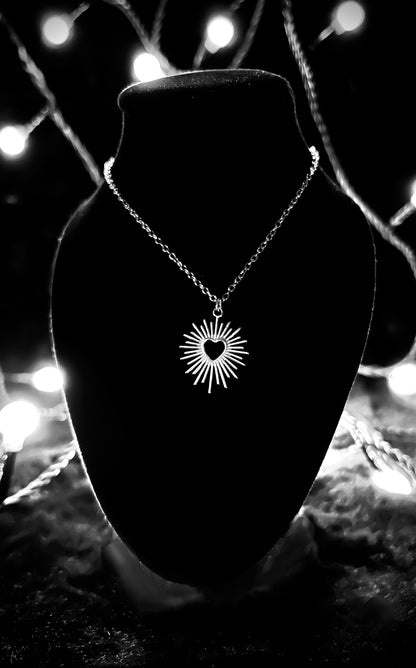 RADIANT HEART - Kette - gold/silber