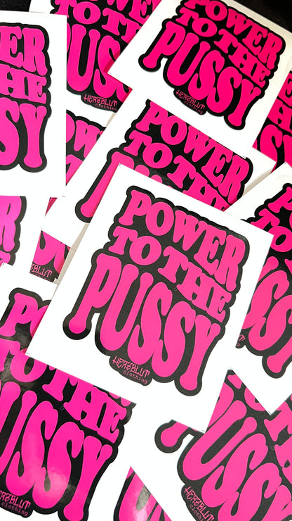 PUSSY POWER - Sticker