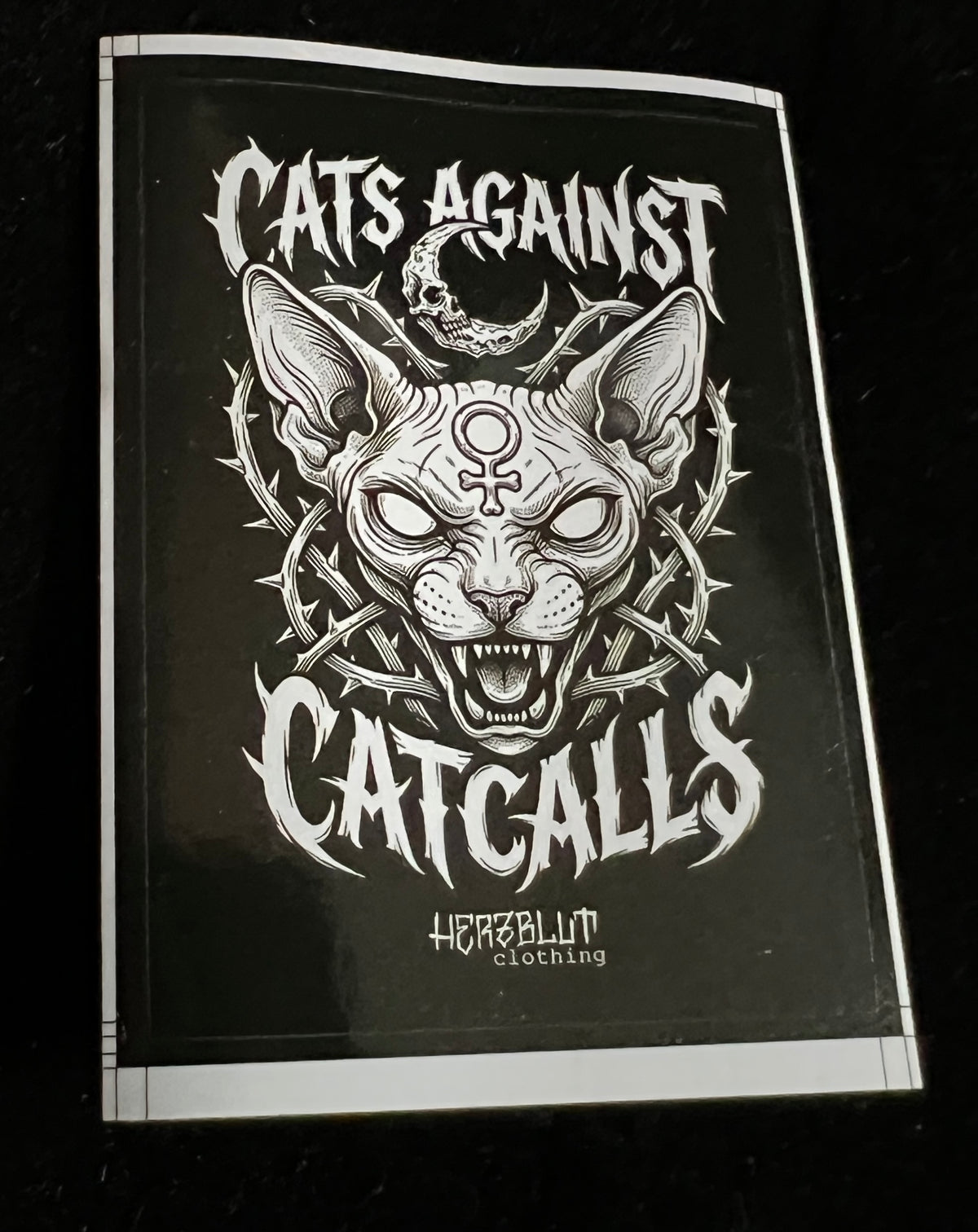 CAT AGAINST CATCALLS - Sticker