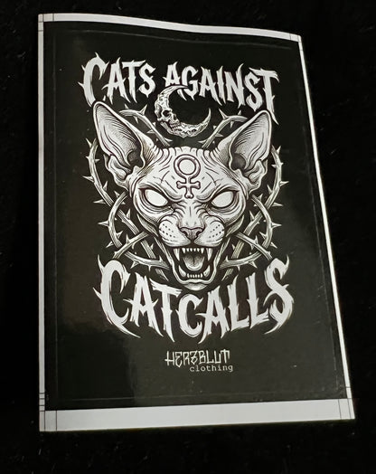 CAT AGAINST CATCALLS - Sticker