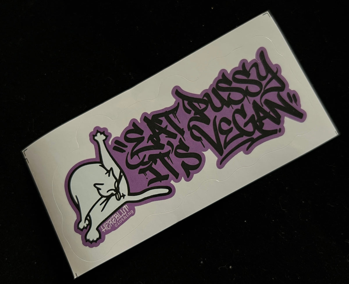 EAT PUSSY IT´S VEGAN  - Sticker