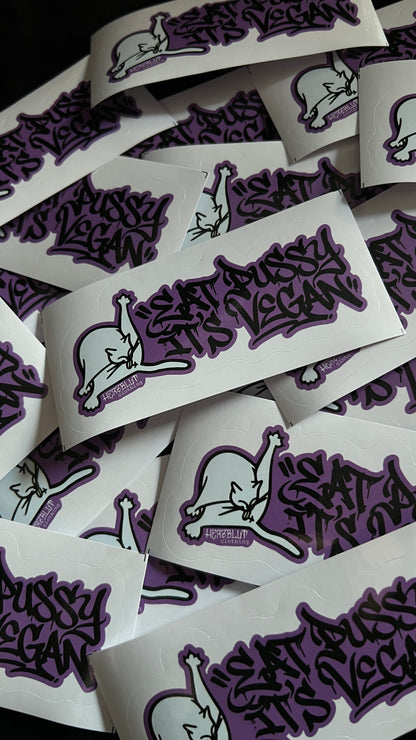 EAT PUSSY IT´S VEGAN  - Sticker