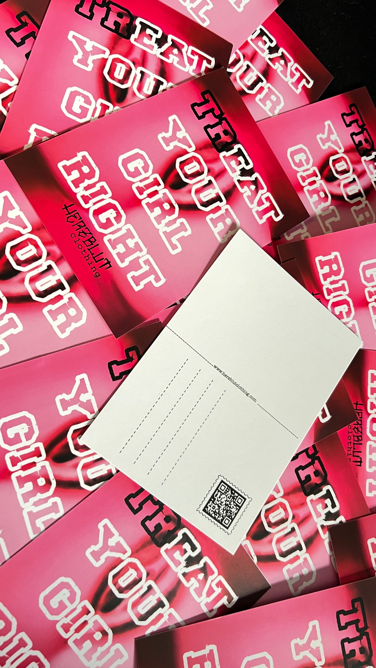 TREAT YOUR GIRL RIGHT - Postkarte