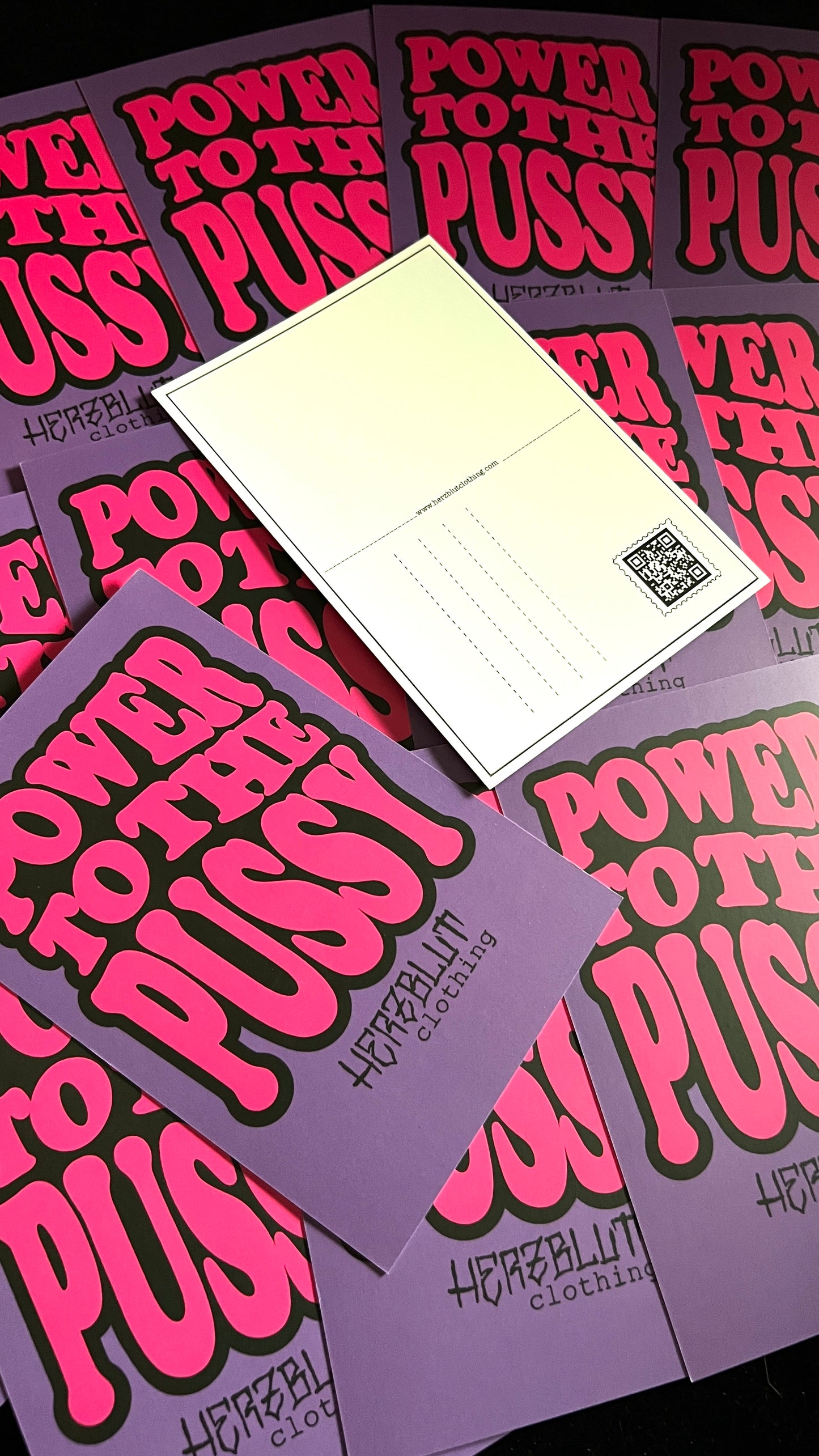 PUSSY POWER - Postkarte