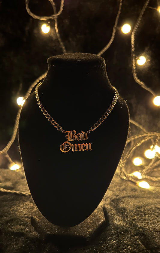 BAD OMEN Kette - gold/silber
