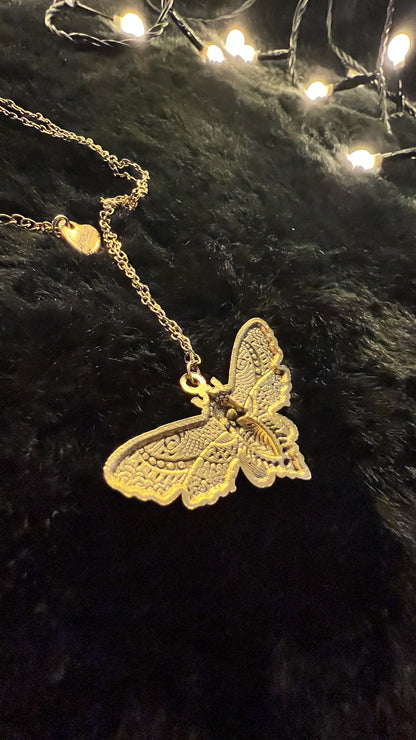 MOTH Kette - gold/silber