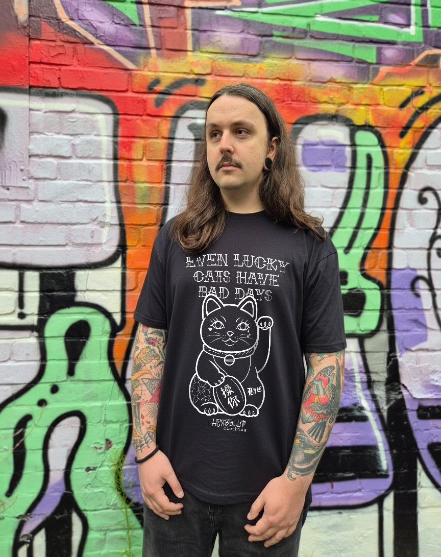 LUCKY CAT - T-Shirt - schwarz