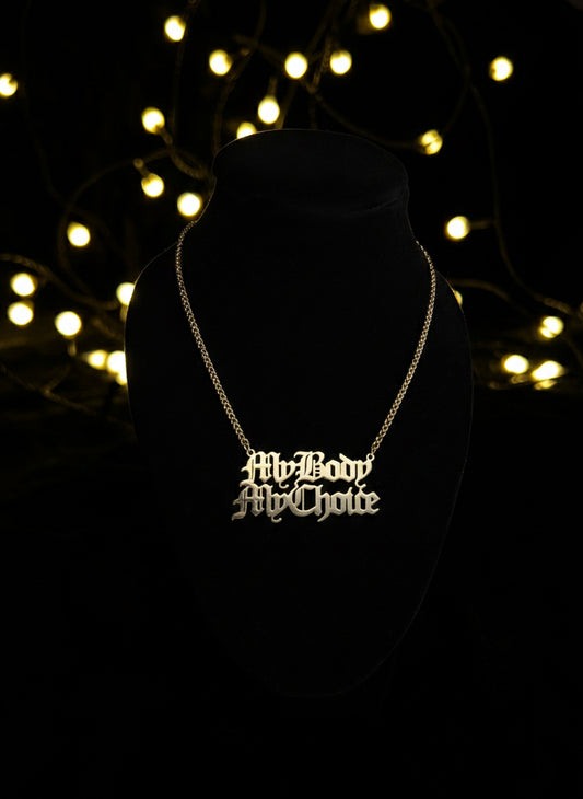 MY BODY MY CHOICE Kette - gold/silber