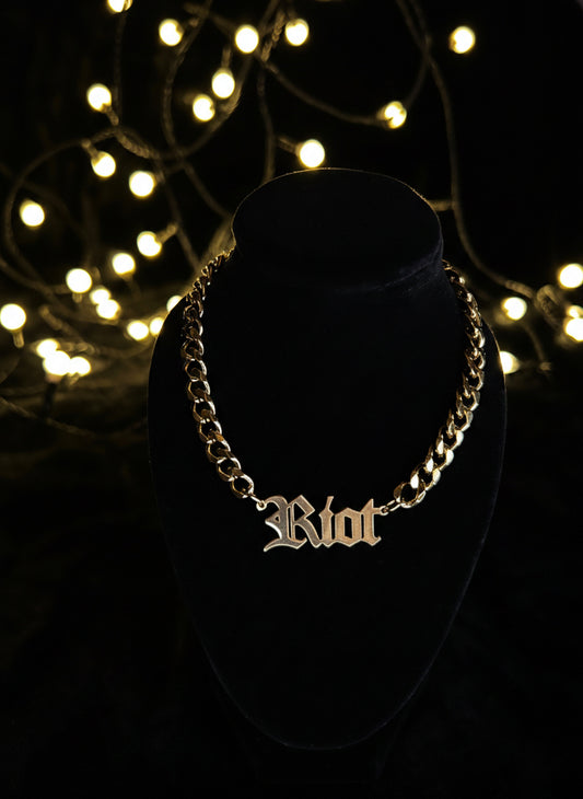 RIOT - Kette - gold/silber