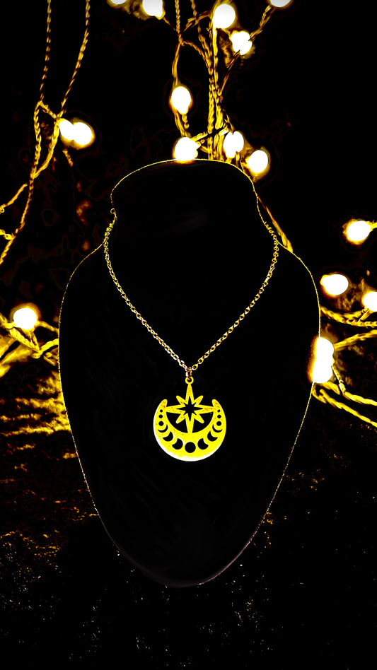 LUNAR - Kette - gold/silber