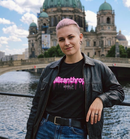 MISANTHROP PINK DOLL - T-Shirt - schwarz