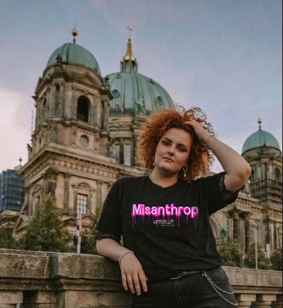 MISANTHROP PINK DOLL - T-Shirt - schwarz